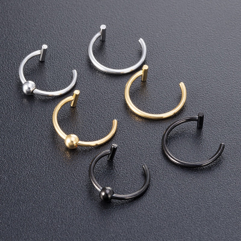 1-3pcs Women Lip Ring Piercing