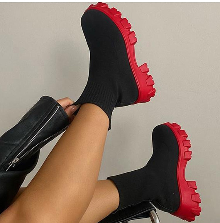 Casual Chunky Heels Sneakers