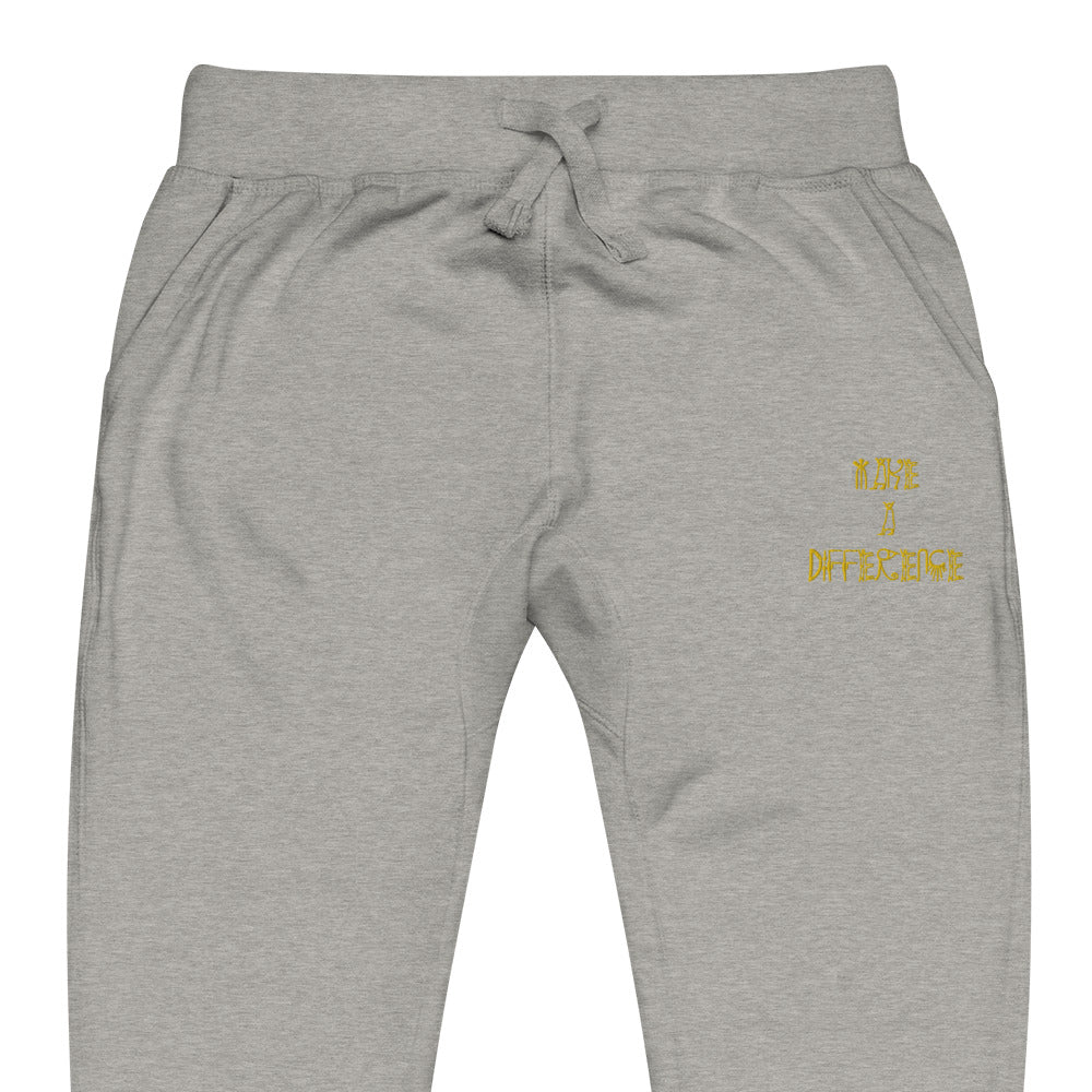 Unisex Make A Difference fleece sweatpants