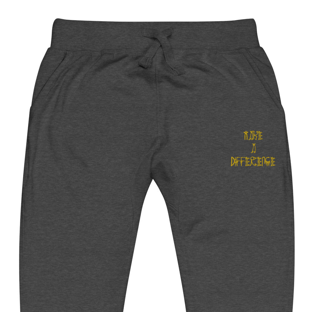 Unisex Make A Difference fleece sweatpants
