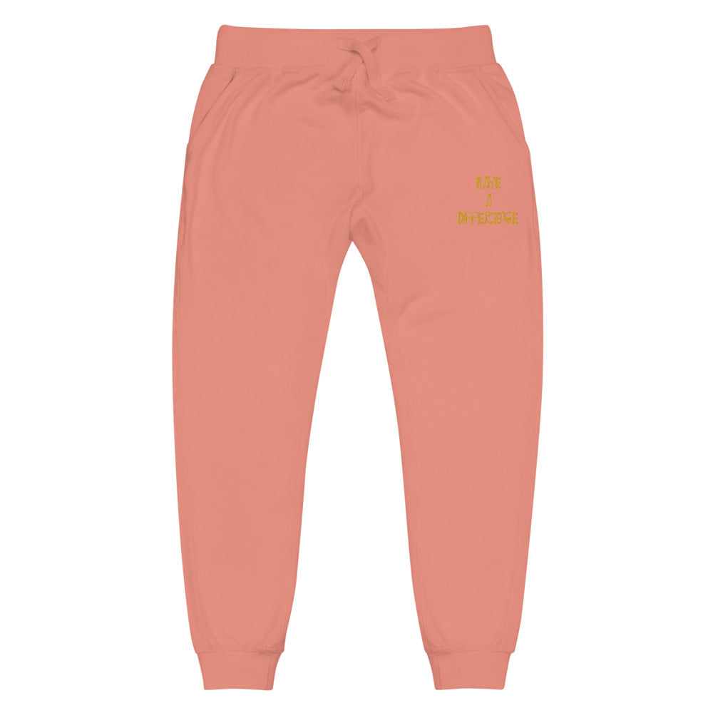 Unisex Make A Difference fleece sweatpants