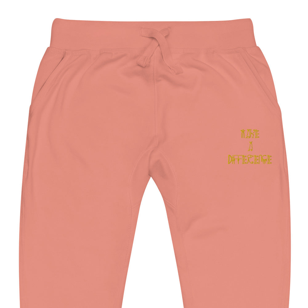 Unisex Make A Difference fleece sweatpants