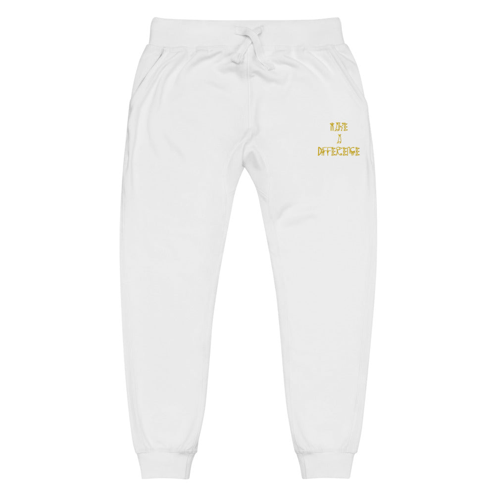 Unisex Make A Difference fleece sweatpants