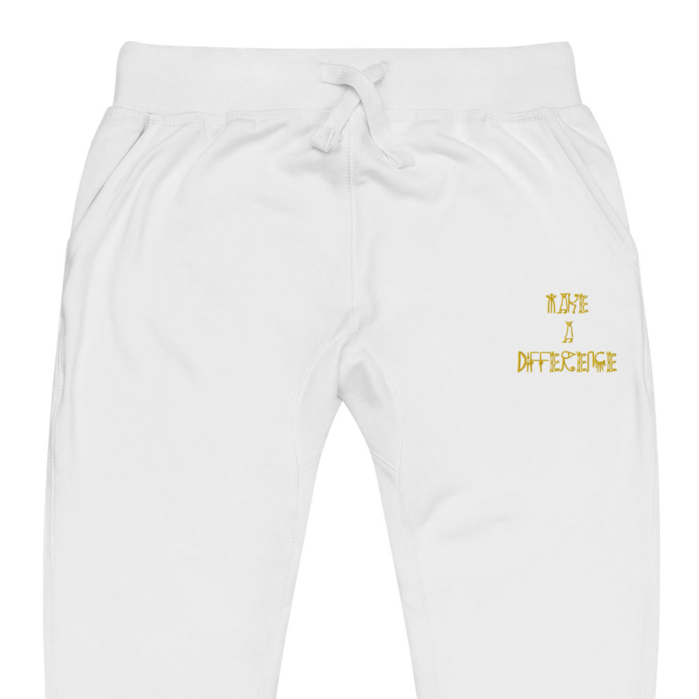 Unisex Make A Difference fleece sweatpants