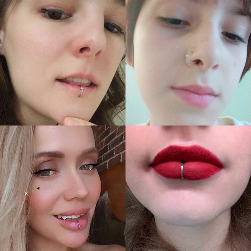 1-3pcs Women Lip Ring Piercing
