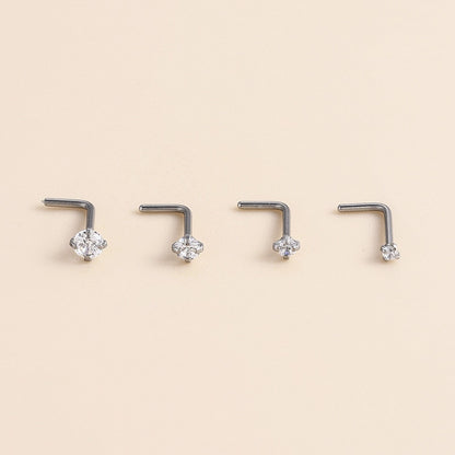 1Piece Titanium Stainless Steel Piercing Nose Jewerly