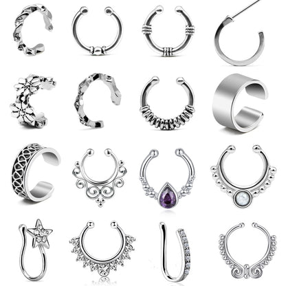 1PC Nose Ring Hoop Face Septum Rings