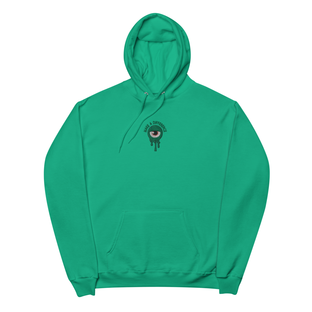 Unisex Eye Make A Difference fleece hoodie