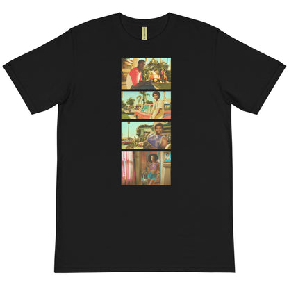 Organic Snowfall T-Shirt With All Characters