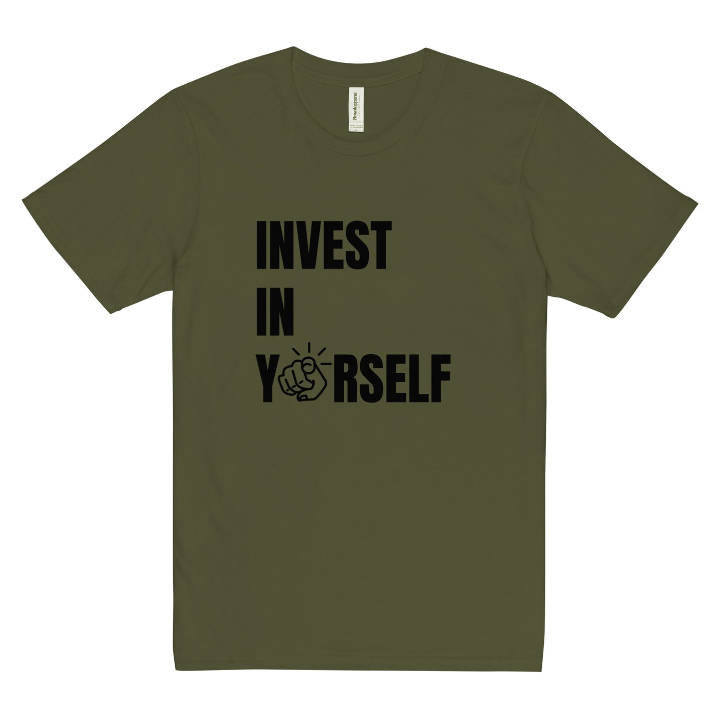 Unisex Invest In Yourself Black ink