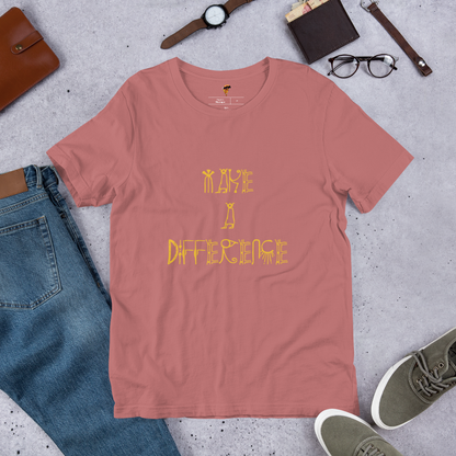 Short-Sleeve Make A Difference Unisex T-Shirt