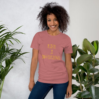 Short-Sleeve Make A Difference Unisex T-Shirt